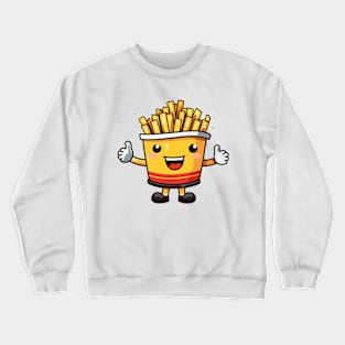 Cute French Fries T-Shirt Designed ,cute illustration Crewneck Sweatshirt